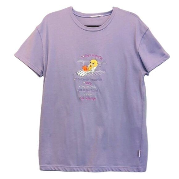 3/$20 PRINCESS CRUISES Tweety Bird Tshirt Embroidered Rhinestone Vacation Travel - Picture 1 of 10